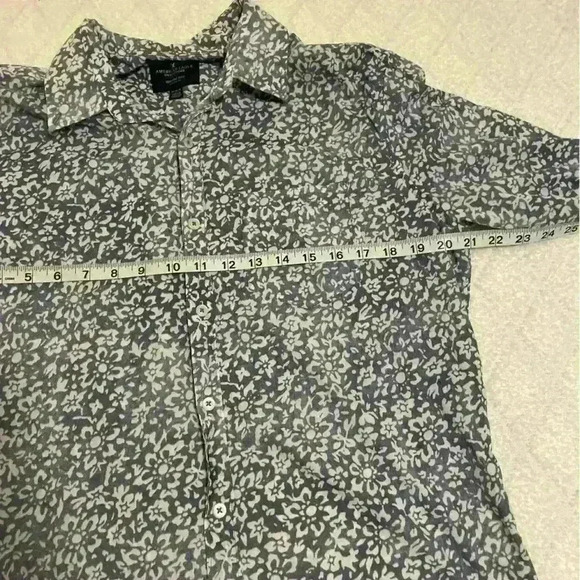 Vintage American Eagle floral button front shirt size medium - Picture 3 of 12